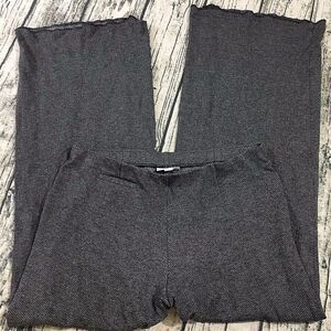 J Jill Ponte Womens Gaucho Pants Sz S Small Capri‎ Gray Chevron Cropped Adjusted